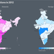 India domestic vs foreign tourism map